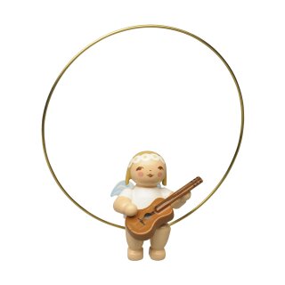 Christbaumengel im Ring, mit Gitarre