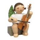 Engel mit Viola da Gamba braun