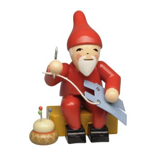 Heinzelmännchen mit Nadel und Faden