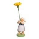 Mädchen mit Studentenblume