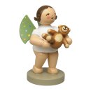 Engel mit farbigen Flügelpunkten und Teddy