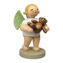Engel mit farbigen Flügelpunkten und Teddy
