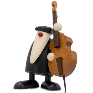 Herr Schmidt am Kontrabass