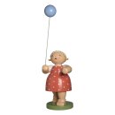 M&auml;dchen mit Luftballon, gro&szlig;, 105cm