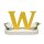 Buchstabe W, mit Blumen