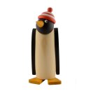 Pinguin mit Ringelm&uuml;tze rot