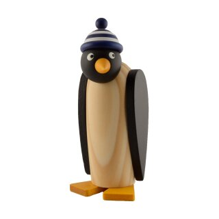 Pinguin mit Ringelm&uuml;tze blau