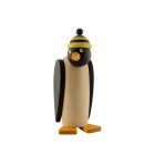 Pinguin mit Ringelm&uuml;tze schwarz-gelb