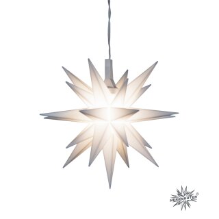 Miniaturstern - weiß - Kunststoff  - 8 cm