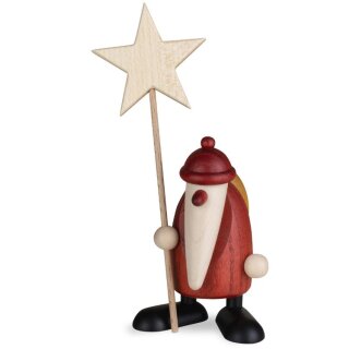 Weihnachtsmann mit Stern