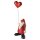 Weihnachtsmann mit Herzballon