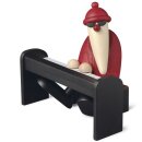 Weihnachtsmann am Piano schwarz