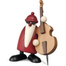 Weihnachtsmann mit Kontrabass