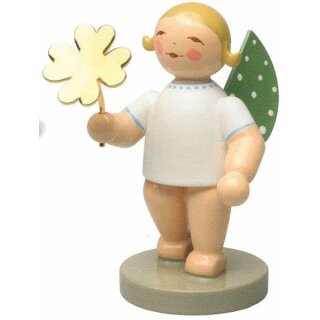 Goldedition 9 - Glücksbote, Engel mit Kleeblatt blond