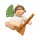 Engel mit Balalaika, schwebend